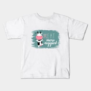 eat more veggies // vegan Kids T-Shirt